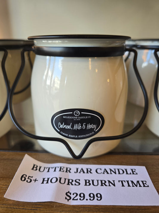 Oatmeal, Milk & Honey Butter Jar Candle