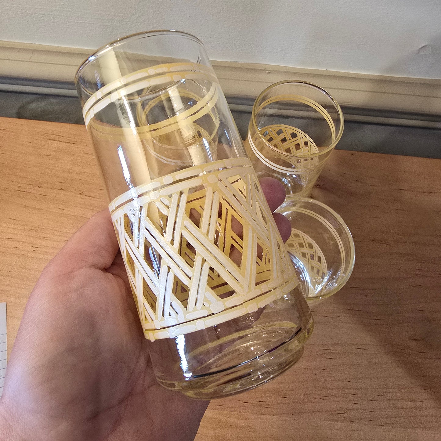 Basketweave Glasses