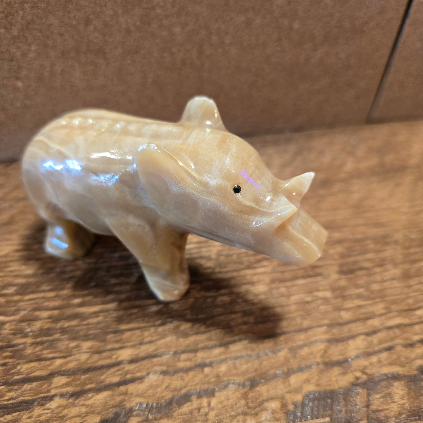 Hand Carved Stone Rhinoceros