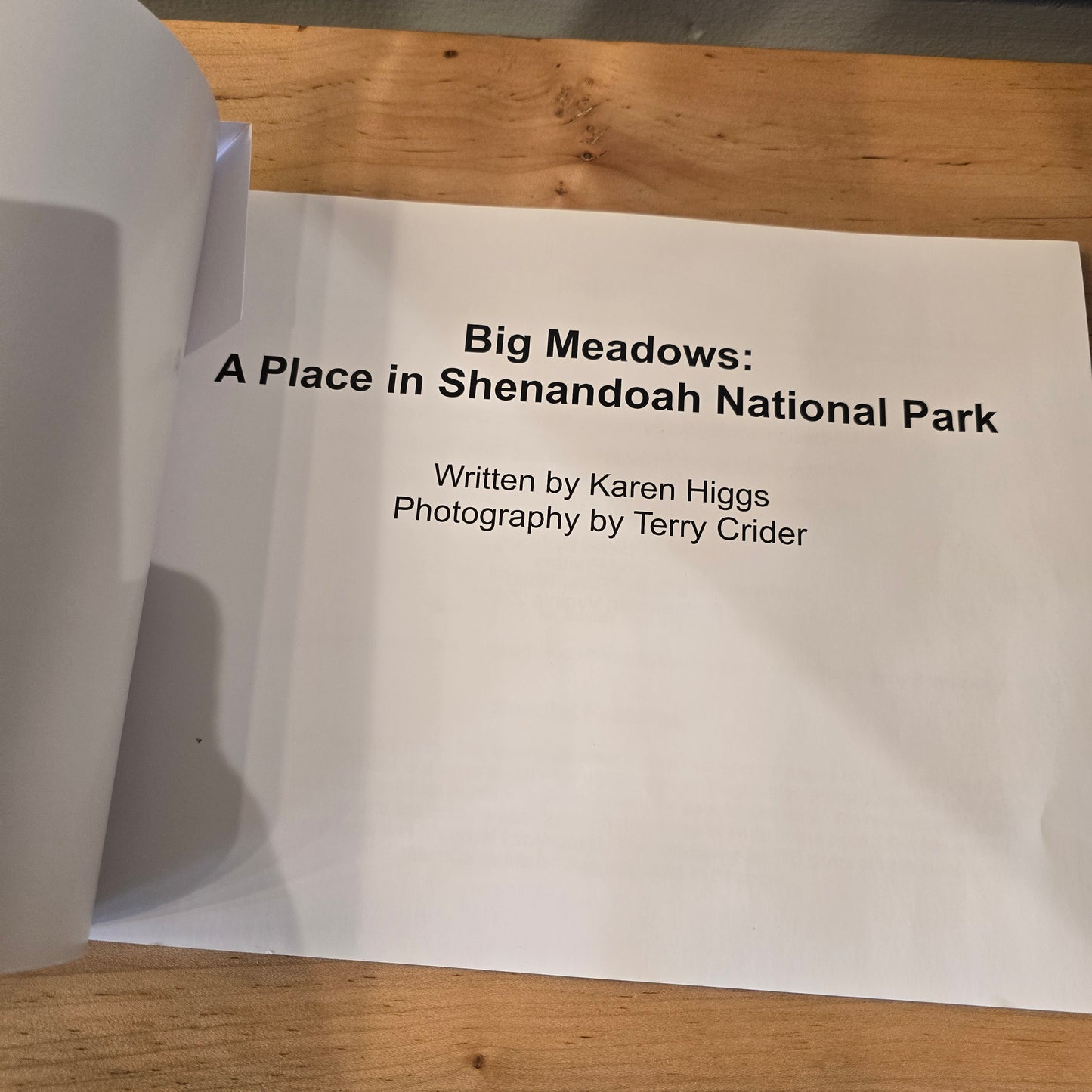Big Meadows book