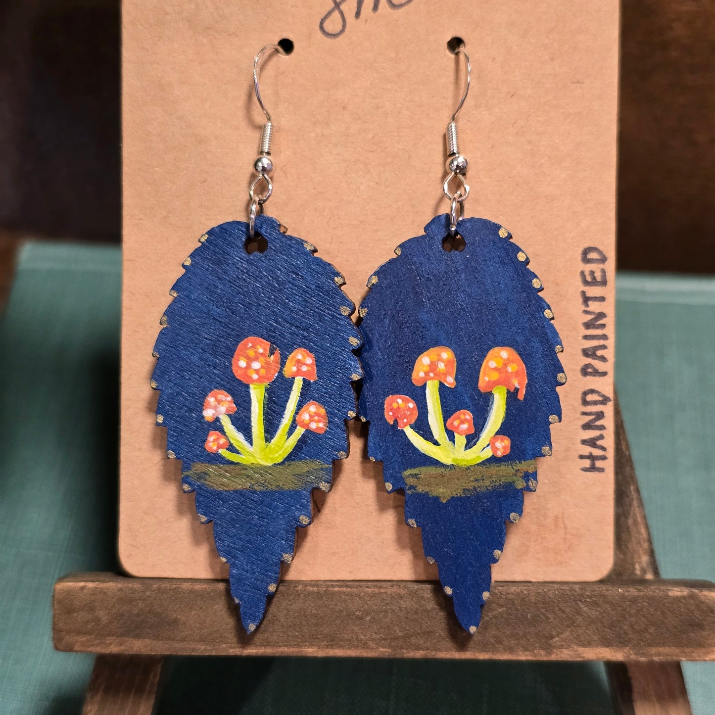 Large Painted Earrings