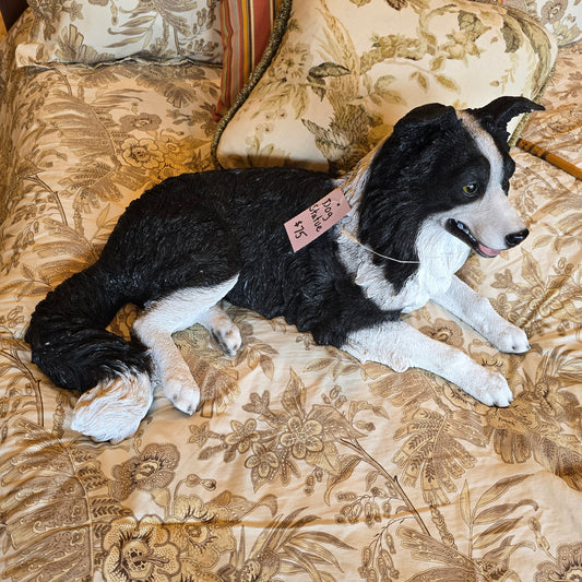 Border Collie Dog Statue