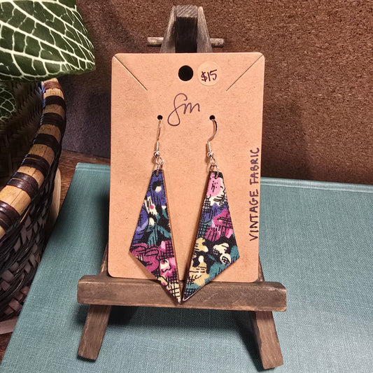 Large Fabric Earrings