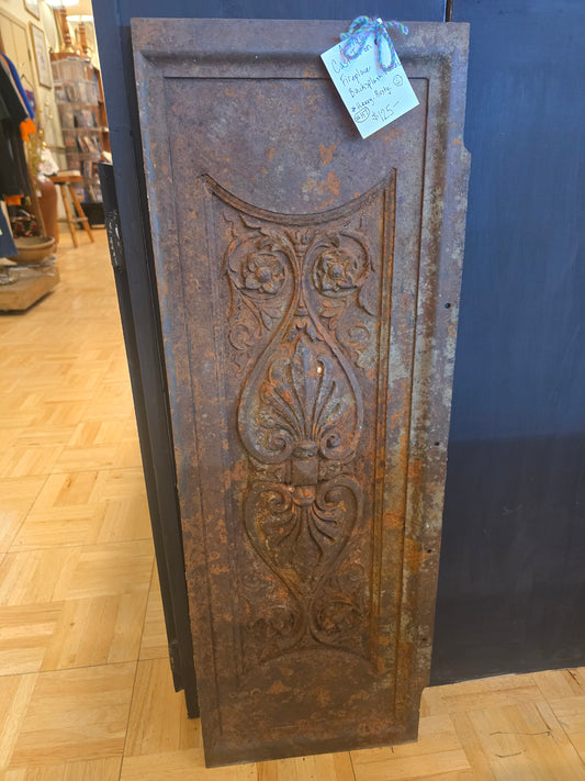 Cast Iron Fireplace Back Panel
